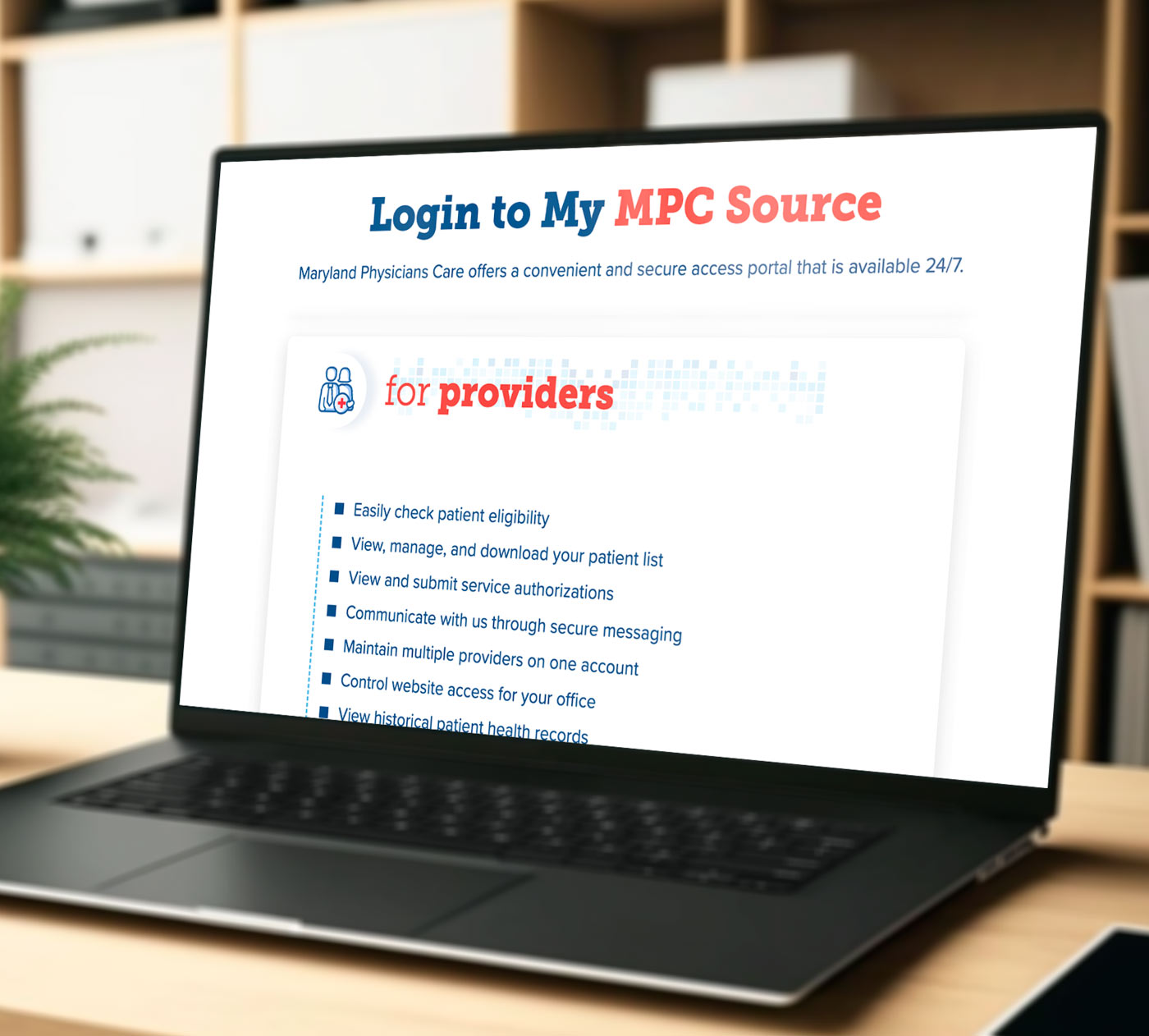MPC Provider Portal<br />
